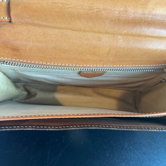 Celine Vintage Macadam Clutch Wristlet Bag  w/ Lock and Key - Preowned - Picture 11 of 16